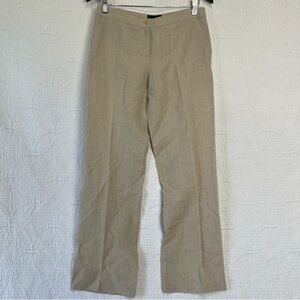 Vintage Emporio Armani Pants Women Size 8  Linen Wool Cream Lightweight Trousers